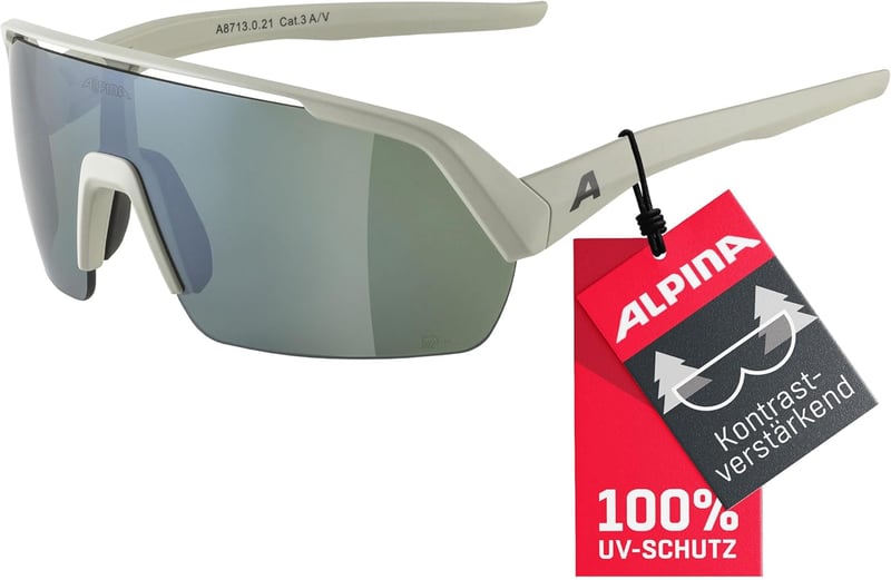 ALPINA Turbo Hr Q-lite Unisex Napszemüveg - Unit size, Cool grey matte