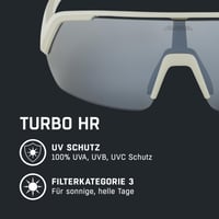 Ochelari de sport ALPINA TURBO HR pentru ciclism - Cool-Grey Matt - Protecție UV, Anti-aburire, Hidrofobi 2
