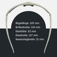 Ochelari de sport ALPINA TURBO HR pentru ciclism - Cool-Grey Matt - Protecție UV, Anti-aburire, Hidrofobi 6