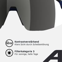 Športové okuliare Alpina Turbo Pro Q-Lite - havana-čierne, s integrovaným odvetrávaním, ľahký rám 3