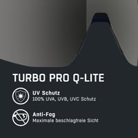 Športové okuliare Alpina Turbo Pro Q-Lite - havana-čierne, s integrovaným odvetrávaním, ľahký rám 2