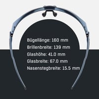 Alpina Twist Five HR VL+ Felnőtt Sportszzemüveg - Fekete Műanyag Keret, 100% UV Védelem, Karcolásálló Lencse, Kerékpározáshoz 5
