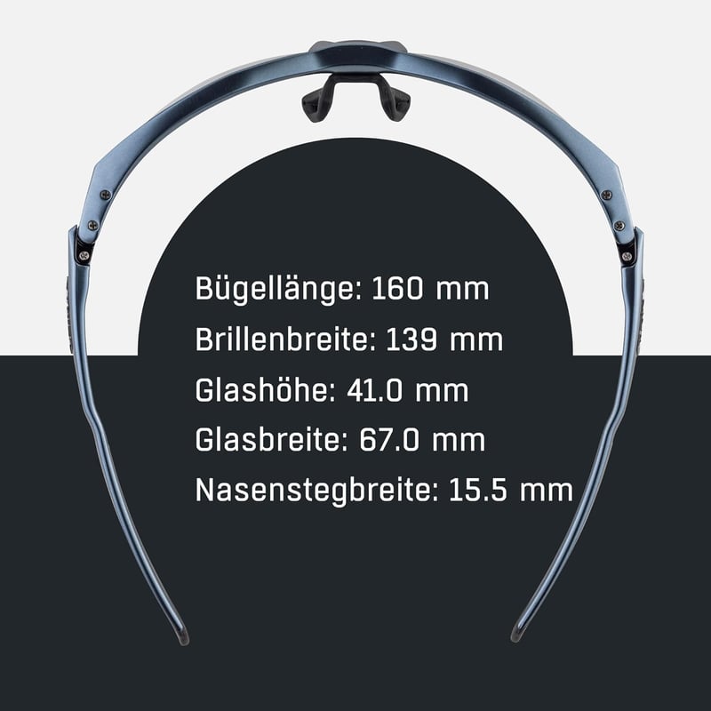 Alpina Twist Five HR VL+ Felnőtt Sportszzemüveg - Fekete Műanyag Keret, 100% UV Védelem, Karcolásálló Lencse, Kerékpározáshoz