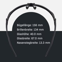 Športové okuliare Alpina Twist Five S HR V – čierna matná, samozafarbovacie sklá Varioflex, unisex veľkosť 5