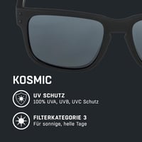 ALPINA KOSMIC tükrös napszemüveg UV védelemmel - all black matt 4