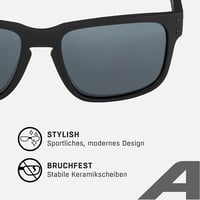 ALPINA KOSMIC tükrös napszemüveg UV védelemmel - all black matt 5