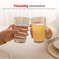Alpina set čaša za vodu 6 kom - Set čaša za piće periv u perilici posuđa - 220 ml 7