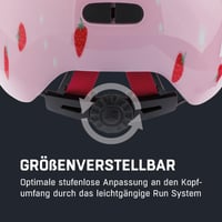 Detská cyklistická prilba ALPINA Ximo 2, Strawberry Gloss, 49-54 cm, s voliteľným LED svetlom, ľahká a nerozbitná 5