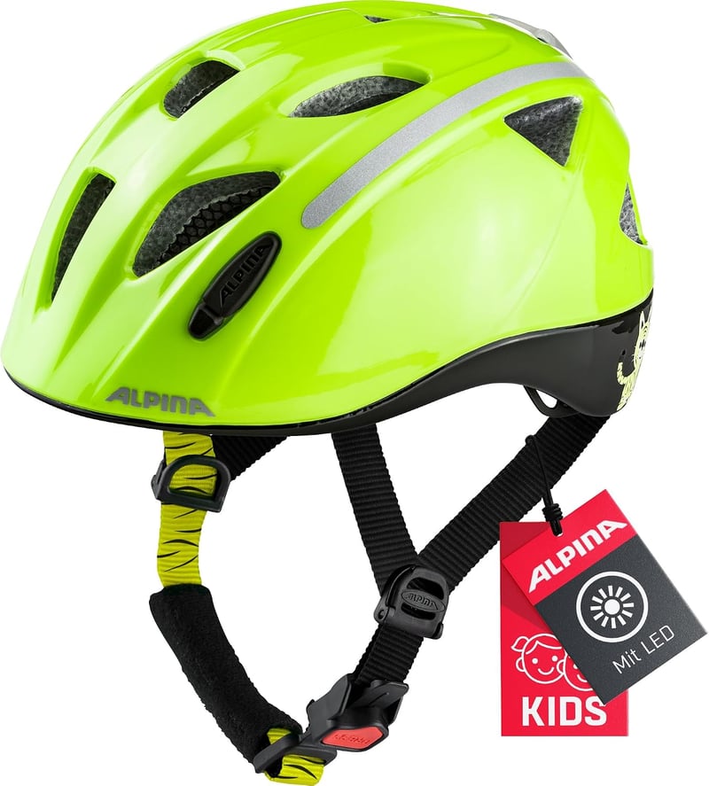 Alpina Ximo Flash LED-es gyermek kerékpáros sisak - 49-54 cm fejkerület