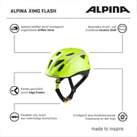 Alpina Ximo Flash LED-es gyermek kerékpáros sisak - 49-54 cm fejkerület 6