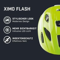 Alpina Ximo Flash LED-es gyermek kerékpáros sisak - 49-54 cm fejkerület 2