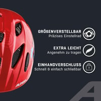 Detská cyklistická prilba ALPINA XIMO, Firefighter Gloss, obvod hlavy 47-51 cm, unisex 3