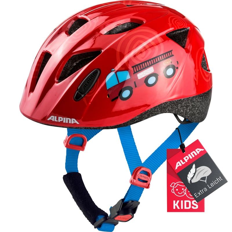 Detská cyklistická prilba ALPINA XIMO, Firefighter Gloss, obvod hlavy 47-51 cm, unisex