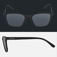 Ochelari de soare ALPINA YEFE - All Black Mat, lentile oglindă și incasabile, protecție 100% UV, pentru adulți 4