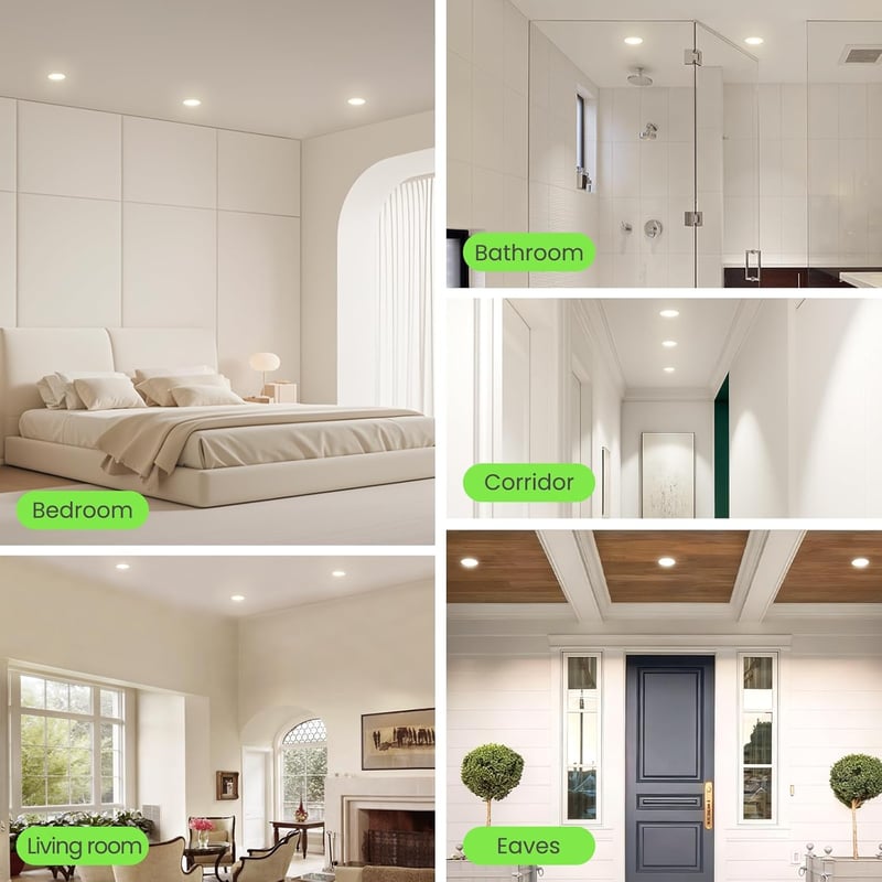 ALUSSO 15W LED Beépíthető Spotlámpa 1200 Lumen, Dimmelhető, 3 Színhőmérséklet, IP44