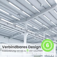 ALUSSO 2 kom LED svjetiljka za vlažne prostorije 120 cm, 36W 4320LM, 4000K IP65 vodootporna stropna svjetiljka za garažu, podrum, kupaonicu, radionicu, ured 4