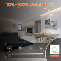 ALUSSO 7W LED Beépíthető Spotlámpa Dimmer Funkcióval, 3 Színhőmérséklet, IP44 Fürdőszoba Konyha 4