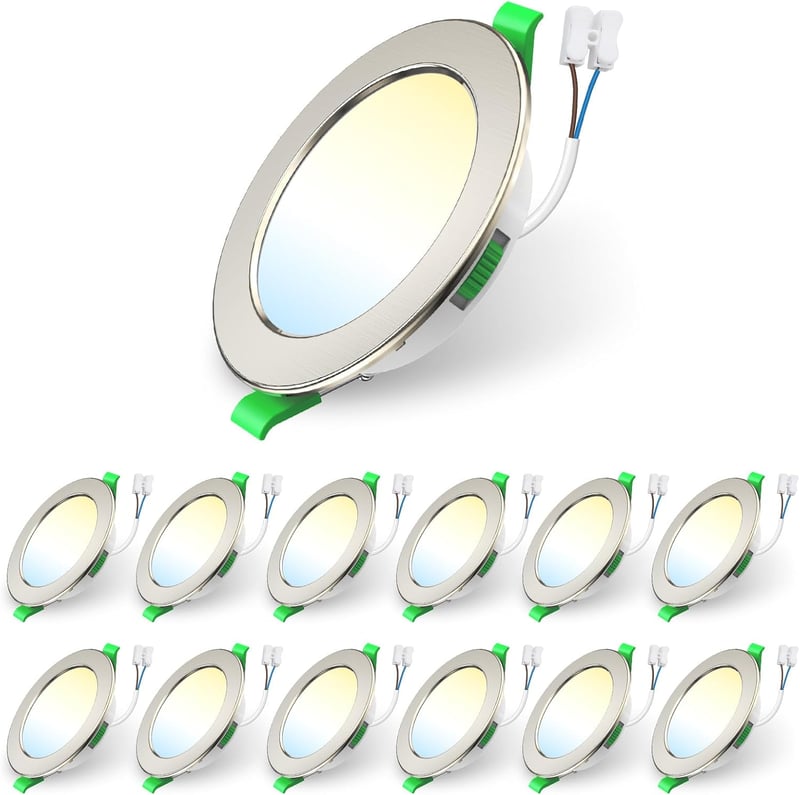 ALUSSO 7W LED Beépíthető Spotlámpa Dimmer Funkcióval, 3 Színhőmérséklet, IP44 Fürdőszoba Konyha