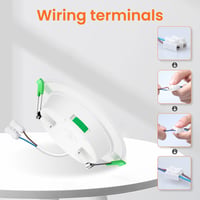 ALUSSO 7W LED Beépíthető Spotlámpa Dimmer Funkcióval, 3 Színhőmérséklet, IP44 Fürdőszoba Konyha 5