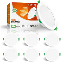 ALUSSO LED Beépíthető Spotlámpa 15W Dimmelhető Meleg/Semleges/Hideg Fehér 6db 1