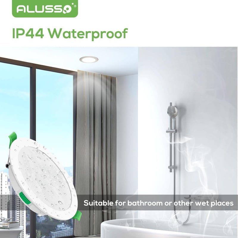 ALUSSO LED Beépíthető Spotlámpa 15W Dimmelhető Meleg/Semleges/Hideg Fehér 6db