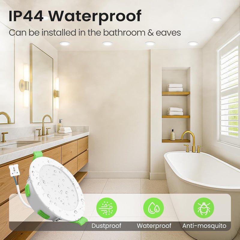 ALUSSO LED Beépíthető Spotlámpa 230V Dimmelhető 4W/6W/8W 3 Színhőmérséklet 10db - Set of 10, 2-White