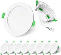 ALUSSO LED Beépíthető Spotlámpa 230V Dimmelhető 4W/6W/8W 3 Színhőmérséklet 10db - Set of 10, 2-White 1