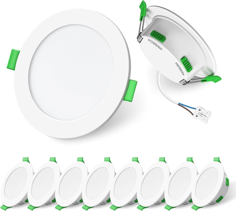 ALUSSO LED Beépíthető Spotlámpa 230V Dimmelhető 4W/6W/8W 3 Színhőmérséklet 10db - Set of 10, 2-White