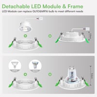 ALUSSO LED Beépíthető Spotlámpa 5W 230V Hideg Fehér 6000K IP44 Vízálló 3