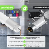 Alusso LED žiarivka 120 cm 18W T8 6000K studená biela, balenie 10 ks, pätica G13, 1800LM, uhol vyžarovania 210°, pre kancelárie, garáže, sklady 3