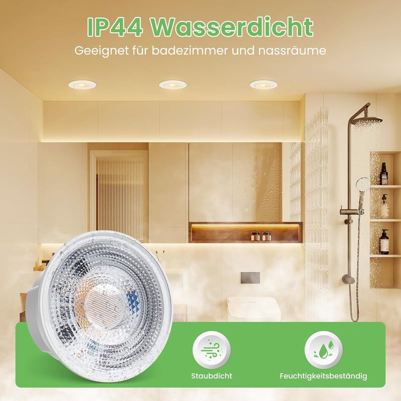 ALUSSO LED Modul 50x24mm Beépíthető Spotlighthoz 5W 400lm Meleg Fehér 3000K 6db