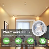 ALUSSO LED Modul 50x24mm Beépíthető Spotlighthoz 5W 400lm Meleg Fehér 3000K 6db 4