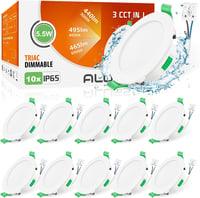 ALUSSO LED Süllyesztett Spotlámpa Szett, 230V, Dimmelhető, IP65, Ultra Lapos, 5.5W, Meleg/Semleges/Hideg Fehér, 68mm, Fürdőszobába, Konyhába 1