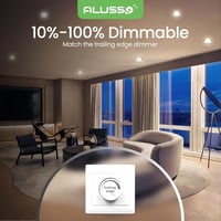 ALUSSO Süllyesztett LED Spotlámpa 230V 5W 440LM Szabályozható Fényerő 3 Színhőmérséklet IP44 Kerek Mennyezeti Világítás Fürdőszobába Konyháb 4