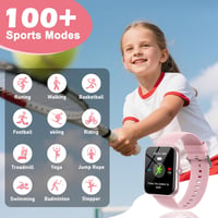 Alutoria gyerek okosóra 1,83" HD, IP68, 120+ sportmód - pink - 4-16 éves korig 3