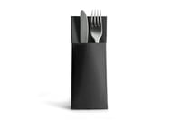 Șervețel pentru tacâmuri Alvotex Airlaid 32x40 cm, 50 buc. - Negru (390) Șervețel cu buzunar pentru tacâmuri 1