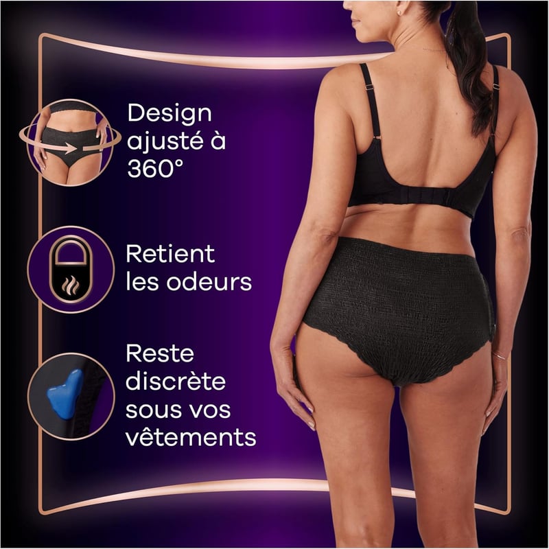 Always Discreet fekete inkontinencia bugyi M méret 36 db szuperabszorbens