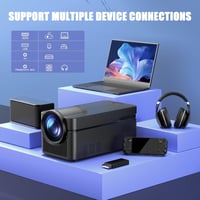 Alwtniet HY450 Smart Projector Android 13, 1080P natív felbontás, 700 ANSI lumen, 4K támogatás, hordozható autós projektor, WiFi, Bluetooth, 5