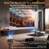 Mini projektor Alwtniet s podporou 4K, Google TV, natívnym rozlíšením 1080P, svietivosťou 650 ANSI lúmenov, prenosný projektor na domáce kino 6
