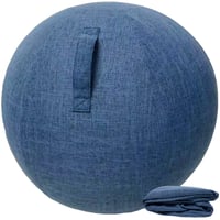 Husă de protecție pentru minge de gimnastică Alywen 75 cm, albastru închis, husă pentru minge elvețiană, utilizare la birou, anti-alunecare, rezistentă la murdărie, husă durabilă pentru minge de fitness 1