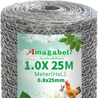 Amagabeli DA006 1m x 25m Hatszögletű Drótháló Zöld Kerti Kerítés 1