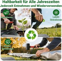 AMAGABELI rozsdamentes talajrögzítő 150mm 200db kerthez 7