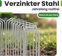 AMAGABELI rozsdamentes talajrögzítő 150mm 200db kerthez 9
