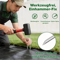 AMAGABELI rozsdamentes talajrögzítő 150mm 200db kerthez 2