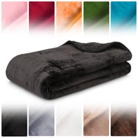 Amago Cashmere Feel puha takaró, 130 x 170 cm, fekete – meleg, kényelmes ágytakaró 6