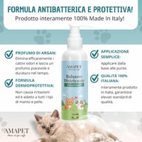 AMAPET Csomóbontó Spray Kutyáknak és Macskáknak - Fényesítő Hatású Balzsam Minden Szőrtípusra, Természetes Hipoallergén Összetevőkkel, 250 m - Not applicable. 4