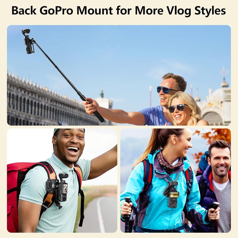 AMAZEAR DJI Osmo Pocket 3 mágneses tartó állvány, 180° forgatható asztali és falra szerelhető adapter