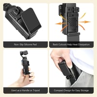 AMAZEAR DJI Osmo Pocket 3 mágneses tartó állvány, 180° forgatható asztali és falra szerelhető adapter 9