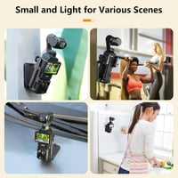 AMAZEAR DJI Osmo Pocket 3 mágneses tartó állvány, 180° forgatható asztali és falra szerelhető adapter 6