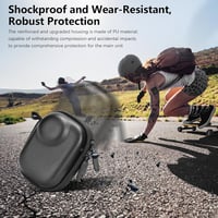 AMAZEAR Insta360 GO Ultra hordtáska fekete bőr utazótáska puha béléssel 6